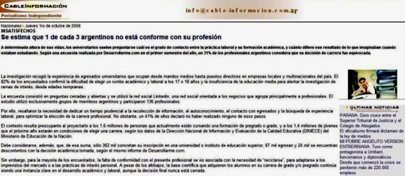 nota cable información